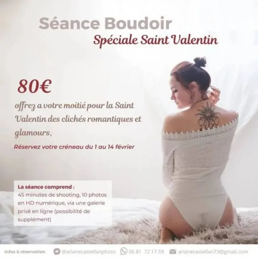Séance photo boudoir offre spéciale pour la St Valentin, Massif de la Chartreuse, Ariane Castellan Photographe