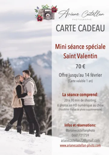 Carte cadeaux, mini séance photo Saint-Valentin, photographe professionnel, Chambéry Savoie et Isère