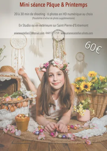 Mini séance photo pâques et printemps en Savoie et Isère en Chartreuse