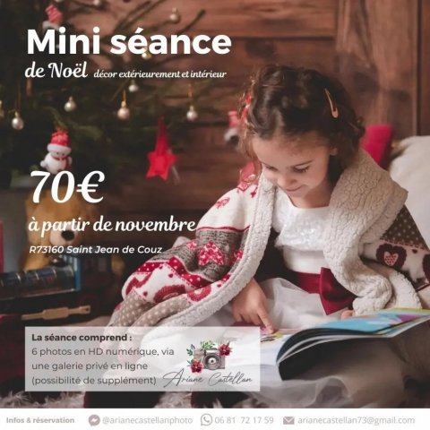Mini séance photo Noël, photographe en Savoie, Chambéry
