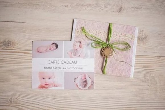 Carte cadeau pour séance avec photographe professionnel Chambéry 