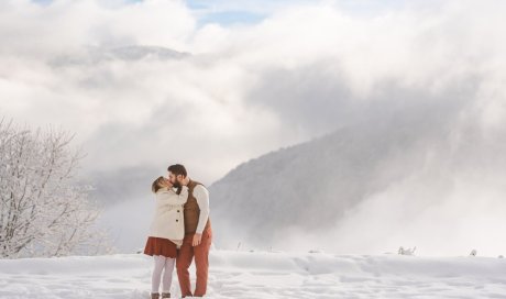 séance photo couple- neige - Ariane Castellan - photographe Savoie - Chambéry - Chartreuse