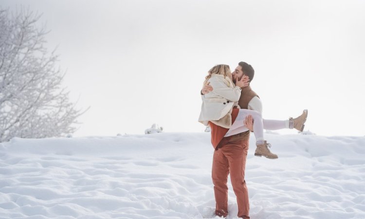 séance photo couple- neige - Ariane Castellan - photographe Savoie - Chambéry - Chartreuse