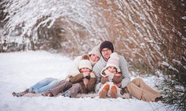 mini séance photo dans la neige, Ariane Castellan photographe en Savoie, Chambéry