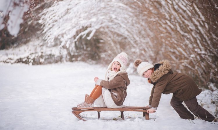 mini séance photo dans la neige, Ariane Castellan photographe en Savoie, Chambéry